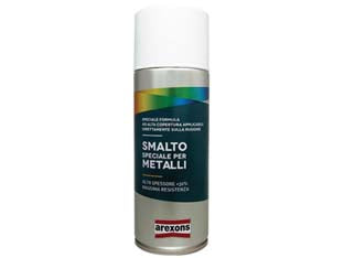 SMALTO SPECIALE METALLO SPRAY- - ml.400 rosso traffico brillante RAL 3020 (3815) - 6 pezzi AREXONS