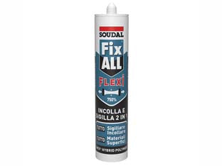 SIGILLANTE ADESIVO FIX ALL FLEXI- - ml.290 bianco - 2 pezzi SOUDAL