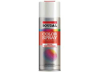 COLOR SPRAY ALTE TEMPERATURE SMALTO SPRAY- - ml.400 - nero opaco (155560) - 6 pezzi SOUDAL