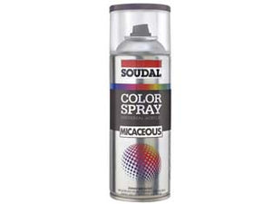COLOR SPRAY FERROMICACEO SMALTO ACRILICO ANTICHIZZANTE SPRAY- - ml.400 - grigio scuro (160351) - 6 pezzi SOUDAL