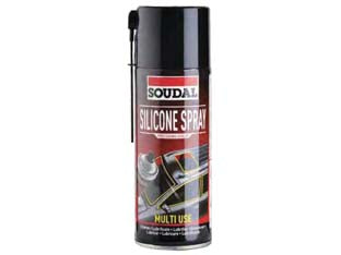 OLIO DI SILICONE SPRAY- - ml.400 - trasparente (119704) - 6 pezzi SOUDAL