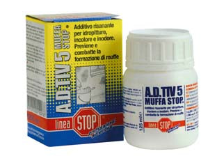 A.D.TIV 5 MUFFA STOP- - ml.250 flacone diluire in lt.10/14 idropittura - 2 pezzi DIXI