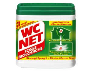 WC NET FOSSE BIOLOGICHE IN BUSTINE- - 12 bustine solubili - 2 pezzi MANITOBA