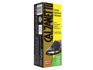 CREMA LUCIDA PER SCARPE NERO TUBETTO- - ml.50 - 6 pezzi EBANO