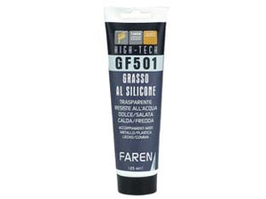 GRASSO AL SILICONE TRASPARENTE GF501- - ml.125 - 12 pezzi FAREN
