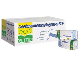 CARTA ASCIUGAMANI PIEGATA A C ECO- - colore bianco - 20 pezzi