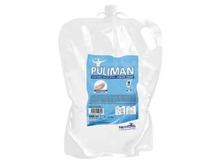 SAPONE LIQUIDO LAVAMANI PULIMAN RICARICA PER DISPENSER- - ml.3000 ricarica in sacchetto T-bag - 6 pezzi NETTUNO