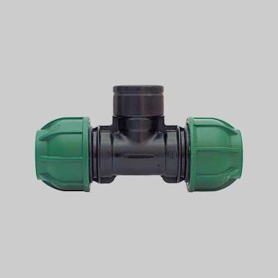 TEE A 90  ° A STRINGERE CON DERIVAZIONE FIL. FEMMINA  EE ? mm 20x1/2x20 - 125 PN - IRRITEC