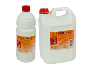 ACIDO MURIATICO AL 33%- - lt.1 - 12 pezzi