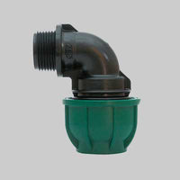 GOMITO A 90  ° A STRINGERE CON DERIVAZIONE FIL. MASCHIO  EE ? mm 20x1/2 - 125 PN - IRRITEC