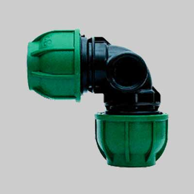 GOMITO A 90  ° A STRINGERE PER POP-UP  EE ? 25x25x1/2 mm - 10 PN - IRRITEC