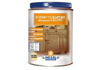 FONDO TURAPORI ALL'ACQUA PER LEGNO  HU 3050 trasparente ml.750    SAYERLACK