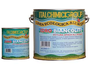 PITTURA DI FONDO OPACA ALL'ACQUA IDROBIANCOLITE  ml.2500