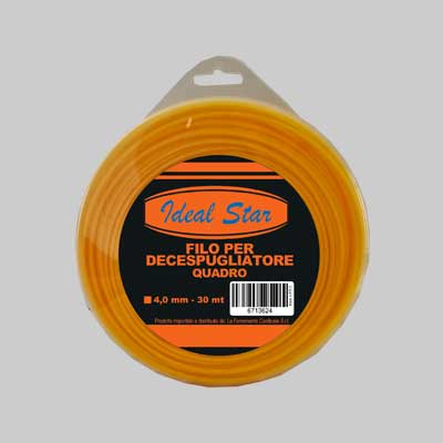 FILO PER DECESPUGLIATORE QUADRO IDEAL STAR mm 3,0x50 mt - IDEAL STAR