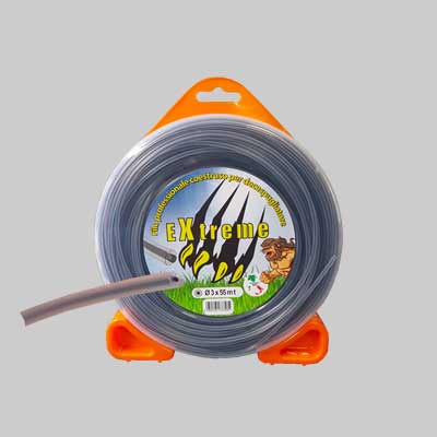 FILO PER DECESPUGLIATORE PROFESSIONALE CO-ESTRUSO TONDO 'EXTREME' mm 4,0x9 mt - MADE IN ITALY