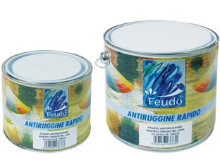 ANTIRUGGINE RAPIDA ESSICAZIONE (ANTIROST RAPID)- - ml.2500 grigio - 2 pezzi FEUDO