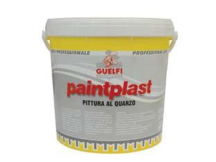 QUARZO PLASTICO PAINTPLAST PER INTERNI ED ESTERNI  lt.2.5 bianco    GUELFI