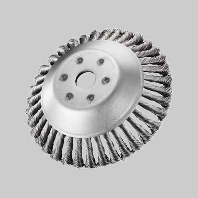 SPAZZOLA CONICA PER DECESPUGLIATORE 170 mm - 32 mazzetti