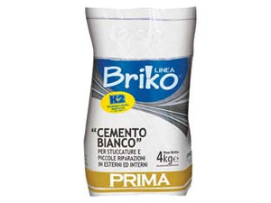 K2 LINEA BRIKO CEMENTO BIANCO IN POLVERE- - Kg.4 in busta - 4 pezzi K2