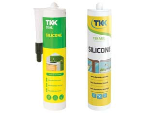 SILICONE ACETICO TEKASIL UNIVERSAL- - ml.280 nero - 6 pezzi TKK