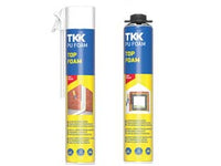 SCHIUMA POLIURETANICA UNIVERSALE PU TOP FOAM- - ml.750 applicazione manuale - champagne - 6 pezzi TKK