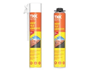 SCHIUMA POLIURETANICA PER TEGOLE E COPPI PU FIX ROOF TILE ADHESIVE- - ml.750 applicazione manuale - grigio - 6 pezzi TKK