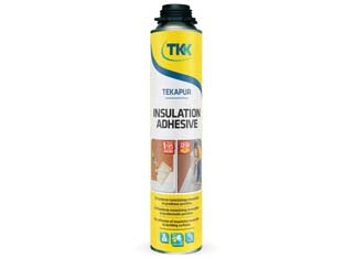 SCHIUMA POLIURETANICA TEKAPUR INSULATION ADHESIVE  ml.800 applicazione con pistola  arancio    TKK