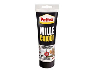 PATTEX MILLECHIODI TRASPARENTE IN TUBO PER INTERNI- - gr.200 - 2 blister HENKEL
