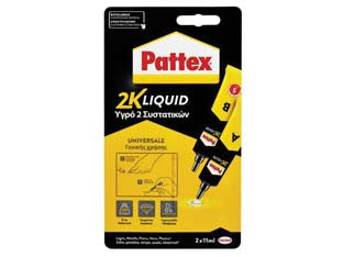 PATTEX 2K LIQUID- - 2x11 ml. - 3 blister HENKEL