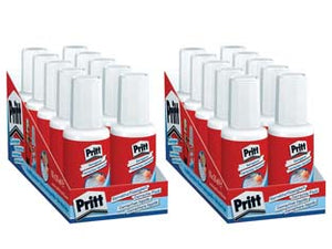 CORRETTORE PRITT FLUID CON PENNELLO - - flacone da ml.20 - 10 pezzi HENKEL