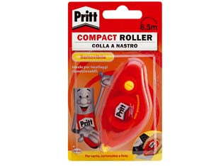 COLLA PRITT ROLLER COMPACT REMOVIBILE- - nastro mt.10x8,4mm - 10 blister HENKEL