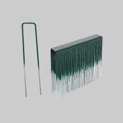 PICCHETTI AD 'U' PER FISSAGGIO PRATO 15 cm - Conf. 20 pezzi