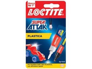 SUPER ATTAK PLASTICA GR.2+ML.4 - 12 blister LOCTITE