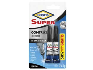 SUPER CONTROL COLLA ISTANTANEA 2X3 GR.- - 2 x gr.3 - 24 blister BOSTIK