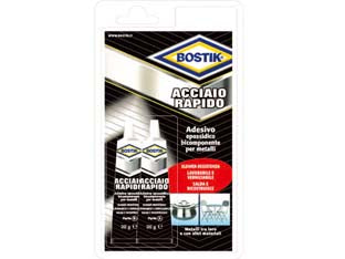 ACCIAIO RAPIDO- - gr.30 - 3 blister BOSTIK
