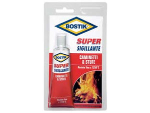 SUPER SIGILLANTE CAMINETTI E STUFE- - gr.100 - 4 blister BOSTIK