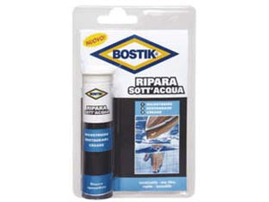 STUCCO EPOSSIDICO PER RIPARARE SOTT'ACQUA- - gr.56 - 2 blister BOSTIK