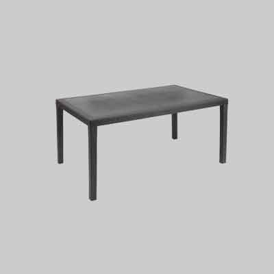 TAVOLO 'JOKER' cm 138x78x72h - Col. Antracite - PRO GARDEN