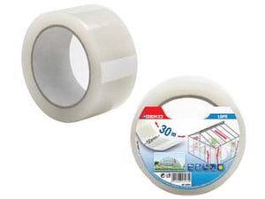 NASTRO ADESIVO IN POLIETILENE TRASPARENTE USO ESTERNO- - mm.50 x 30 mt. - 6 pezzi GEKO