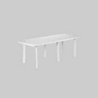 TAVOLO ALLUNGABILE RETTANGOLARE 'TRIO' cm 216x90x72h - Col. Bianco - PRO GARDEN
