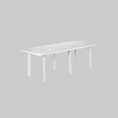 TAVOLO ALLUNGABILE RETTANGOLARE 'TRIO' cm 216x90x72h - Col. Bianco - PRO GARDEN