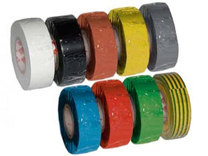 NASTRO ISOLANTE SPESSORE MM.0,13- - mm.15x10 metri colore rosso - 10 pezzi SCAPATAPES