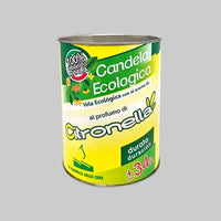 CANDELE ALLA CITRONELLA 'ECO' Ø cm 6x8h