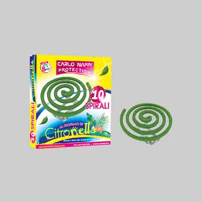 SPIRALI AL PROFUMO DI CITRONELLA Conf. 10 pezzi