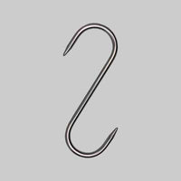 GANCIO FISSO 80x3 mm - 1 punta - 10 pezzi