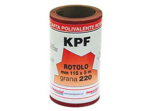 CARTA RESINATA AL CORINDONE CON SUPPORTO LATTICE KPF IN MINIROLL- - grana 80 - 3 pezzi IMPERIAL