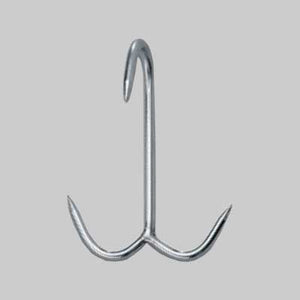 GANCIO AD ANCORA 3 PUNTE 120x6 mm - 10 pezzi