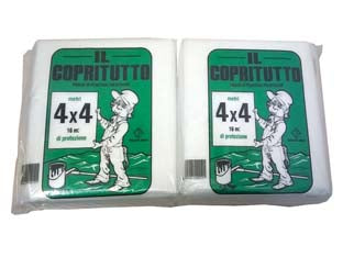 TELO COPRITUTTO NEUTRO MT.4X4 PESANTE- - mt.4x4 gr.400 - 20 confezione CP