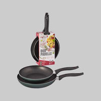 KIT PADELLE 'BLACK LINE' 28/24 cm - set 2 pezzi - PENTALUX