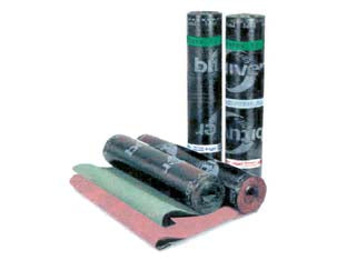 GUAINA BITUVER XB-10 MINERAL POLIESTERE- - peso 4,5 Kg./mq  verde BITUVER MINERAL XB-10 - 10 mt ISOVER SAINT-GOBAIN